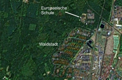 Satellite view of the European School